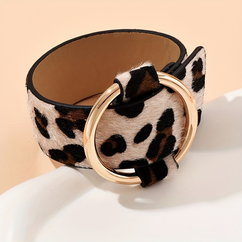 Geometric Leopard Print Bracelet for Women